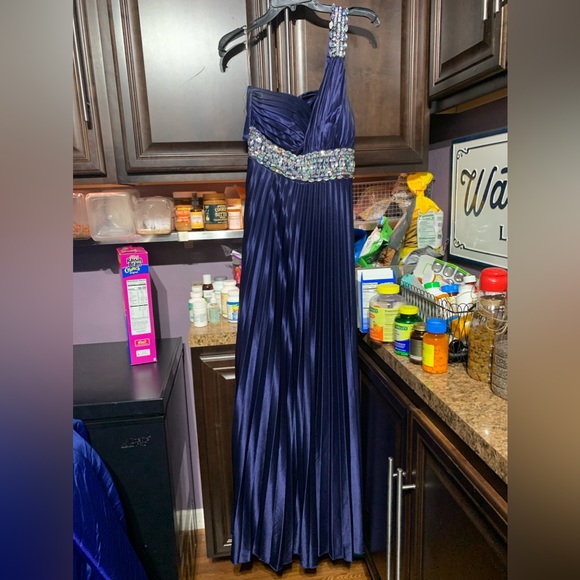 Navy blue formal dress - Picture 4 of 7